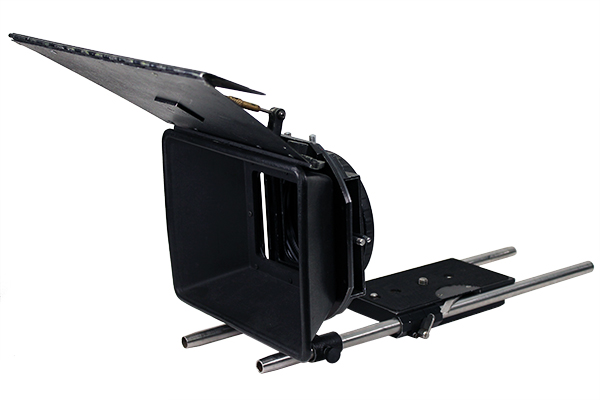 Arriflex 4in x 4in swing away matte box with baseplate and dovetail with 15mm iris rods.