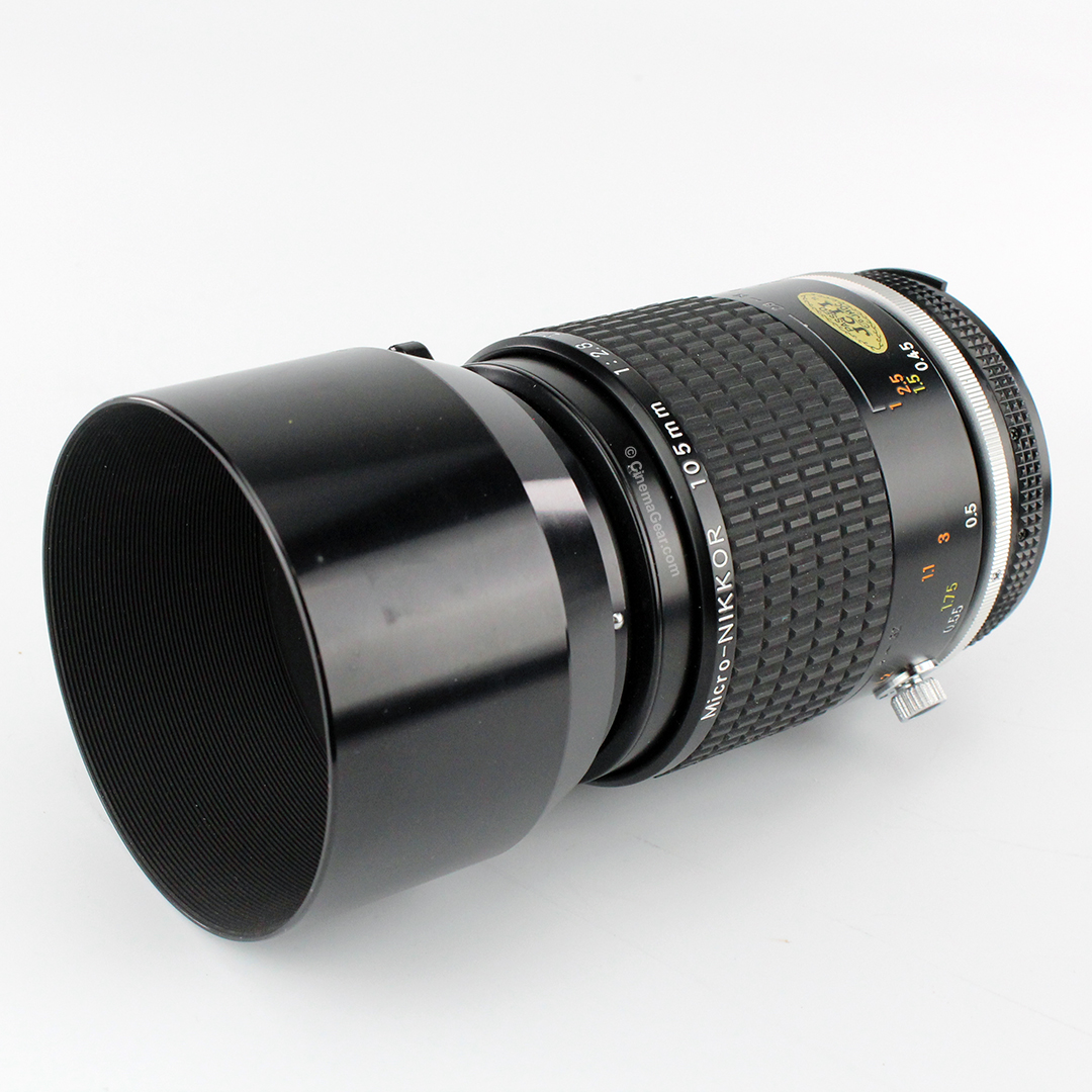 Nikon Micro-Nikkor 105mm f2.8 lens in Nikon mount.