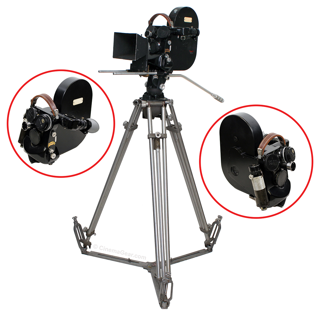 Eclair Cameflex CM3 with Eclair tripod and matte box