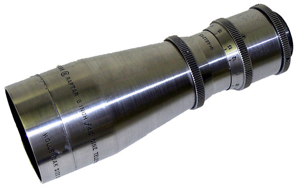 Wollensak Cine Raptar 6" telephoto lens